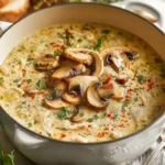 CREAMY CHICKEN AND MUSHROOM SOUP