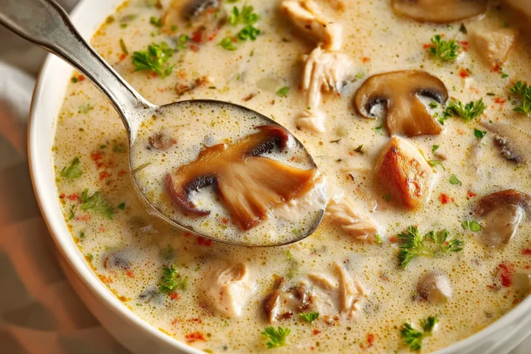 Creamy Chicken Mushroom Soup
