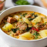 Creamy Spicy Sausage Potato Soup