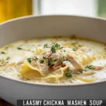 Creamy White Chicken Lasagna Soup