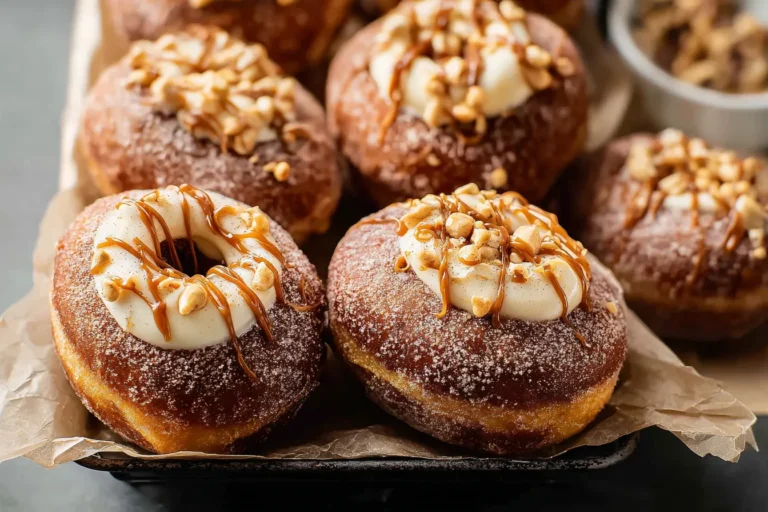 Decadent Pumpkin Spice Cheesecake Doughnuts