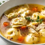 Easy Chicken Tortellini Soup