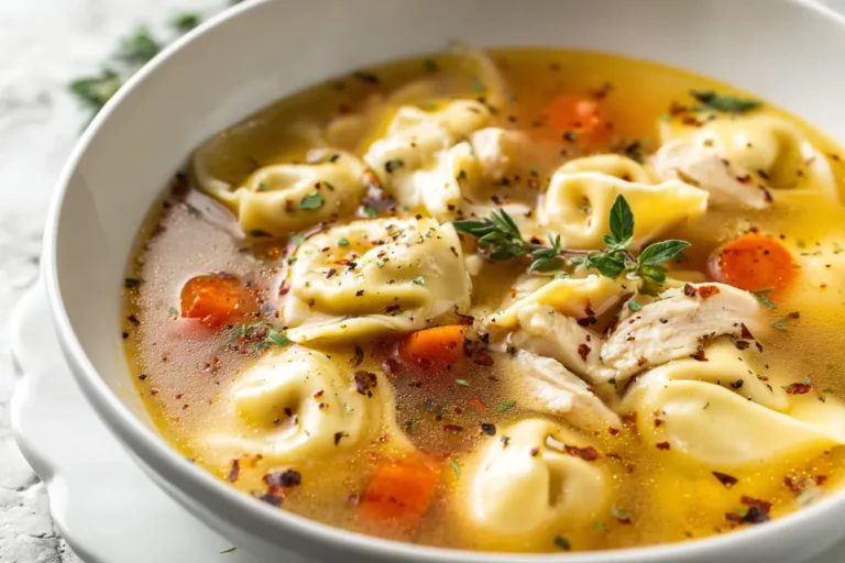 Easy Chicken Tortellini Soup