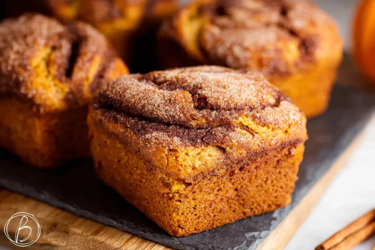 Easy Cinnamon Swirl Pumpkin Bread Mini Loaves