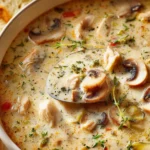 Easy Creamy Chicken Mushroom Soup