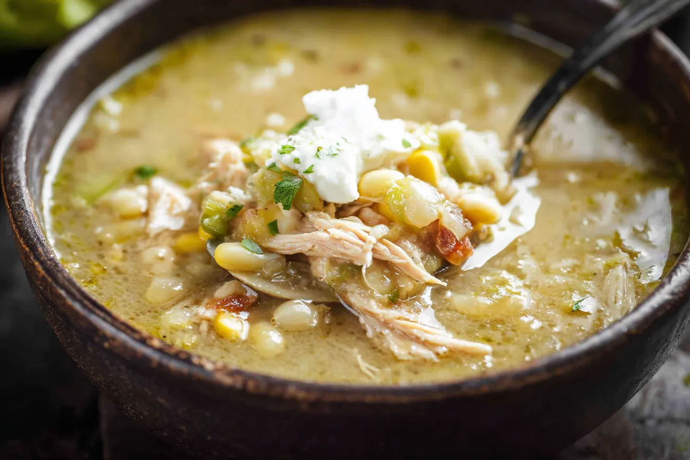 Easy Green Enchilada Chicken Soup