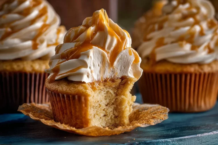 Easy Homemade Butterbeer Cupcakes
