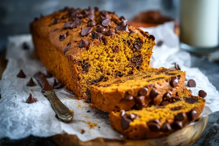 Easy Homemade Pumpkin Bread with Chocolate Chips