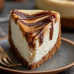 Easy No-Bake Apple Butter Cheesecake with Gingersnap Crust