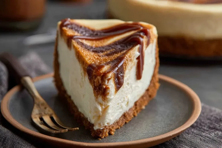 Easy No-Bake Apple Butter Cheesecake with Gingersnap Crust