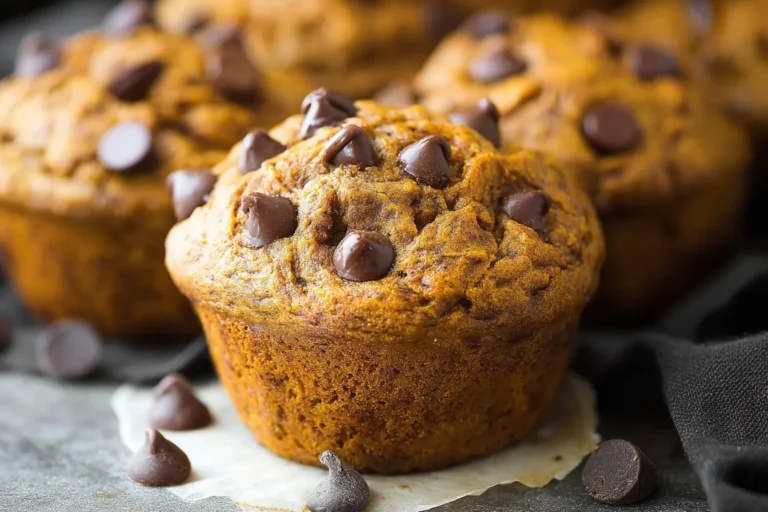 Easy Pumpkin Chocolate Chip Muffins