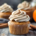 Easy Pumpkin Cupcakes with Cinnamon Cream Cheese Frosting