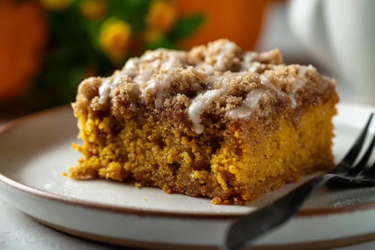 Easy Pumpkin Spice Coffee Cake with Crumb Topping