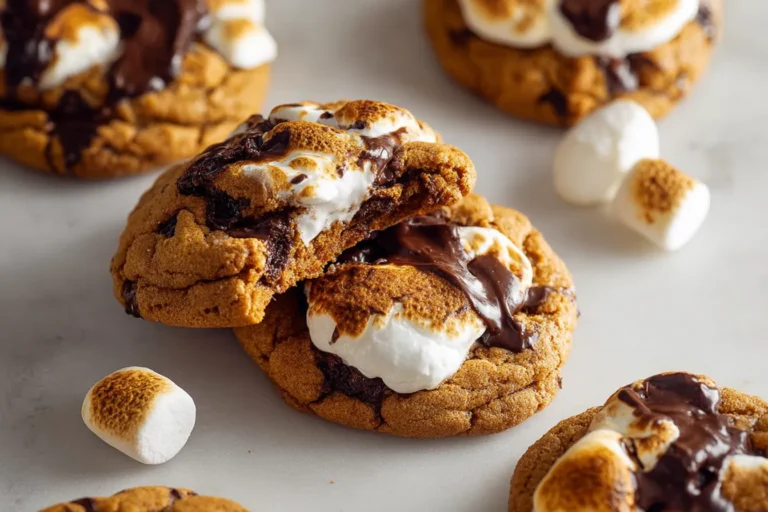 Easy Pumpkin Spice S’mores Cookies