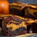 Easy Pumpkin Swirl Brownies