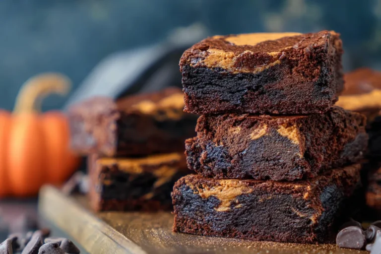 Fudgy Pumpkin Brownies