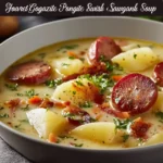 Hearty German Potato & Sausage Soup