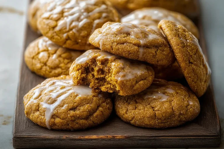 Maple Glazed Pumpkin Cookies