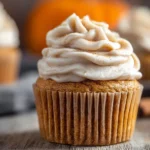 Moist Pumpkin Spice Cupcakes with Cinnamon Cream Cheese Frosting