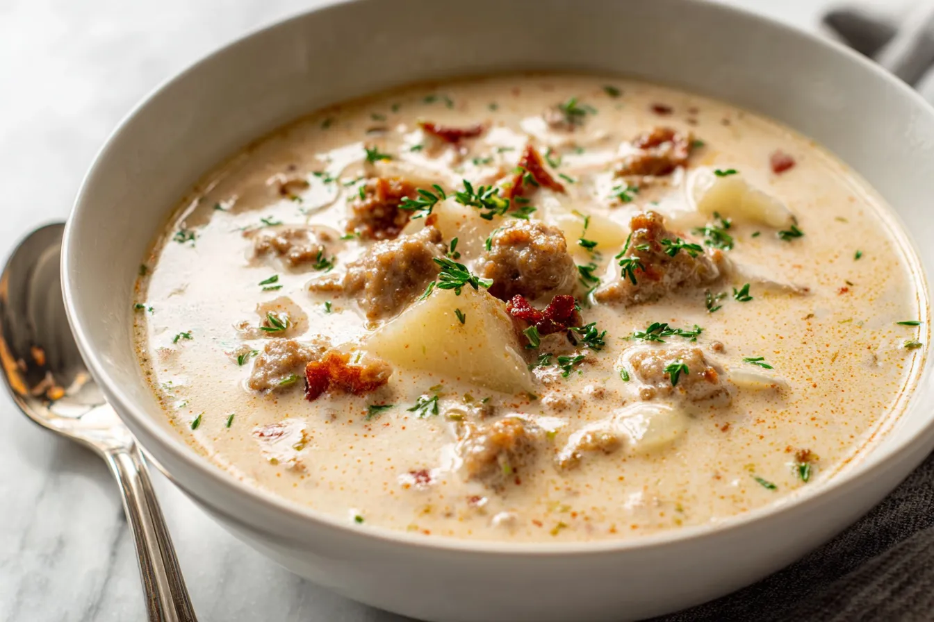 Rich and Creamy Sausage Soup