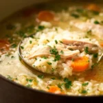 Simple Chicken and Rice Soup