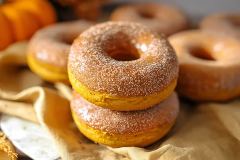 Soft Baked Pumpkin Spice Donuts