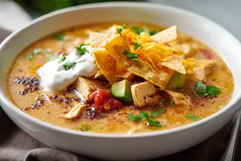 The Best Creamy Chicken Tortilla Soup