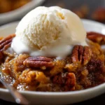 Warm Pumpkin Pecan Cobbler