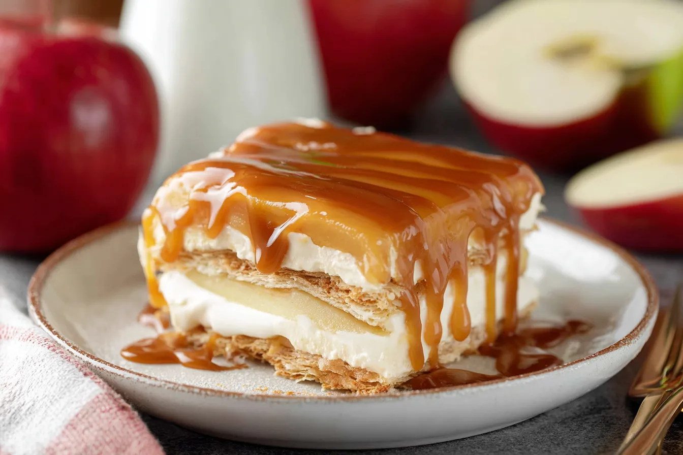 Caramel Apple Eclair Cake Recipe