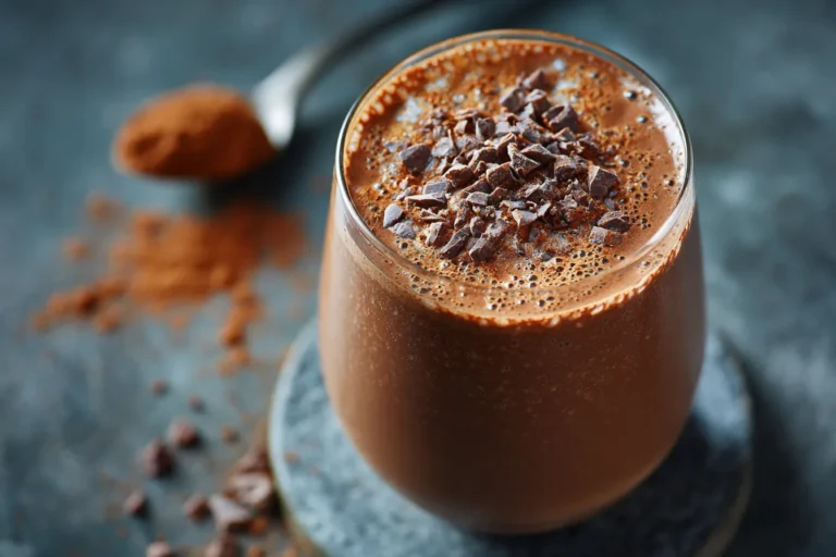 Chocolate Avocado Protein Smoothie