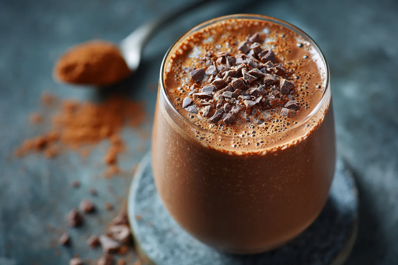 Chocolate Avocado Protein Smoothie