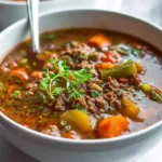 Classic Hamburger Soup Recipe