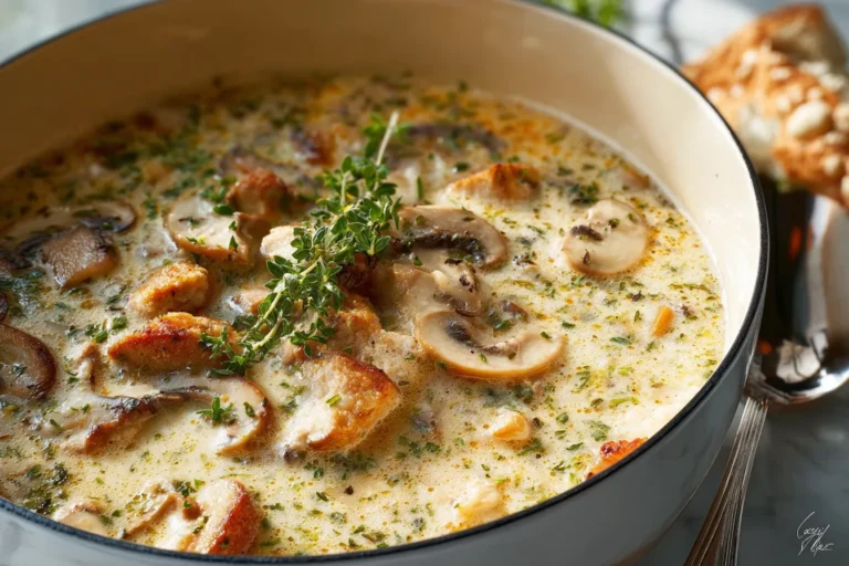 Cozy Creamy Chicken Mushroom Soup