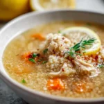 Cozy Lemon Chicken Quinoa Soup