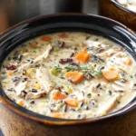 Cozy Slow Cooker Chicken Wild Rice Soup
