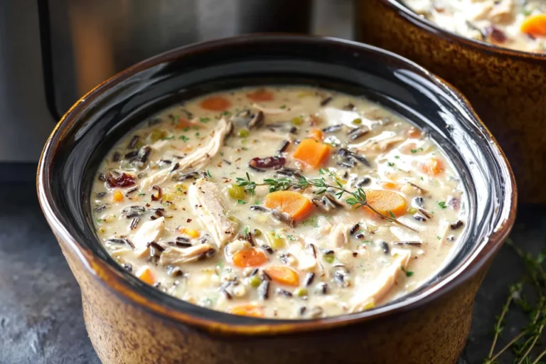 Cozy Slow Cooker Chicken Wild Rice Soup