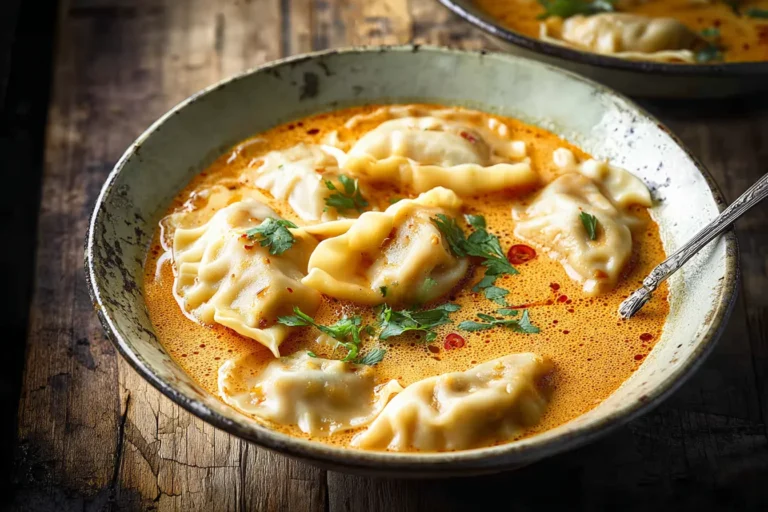 Cozy Thai Coconut Curry Dumpling Soup
