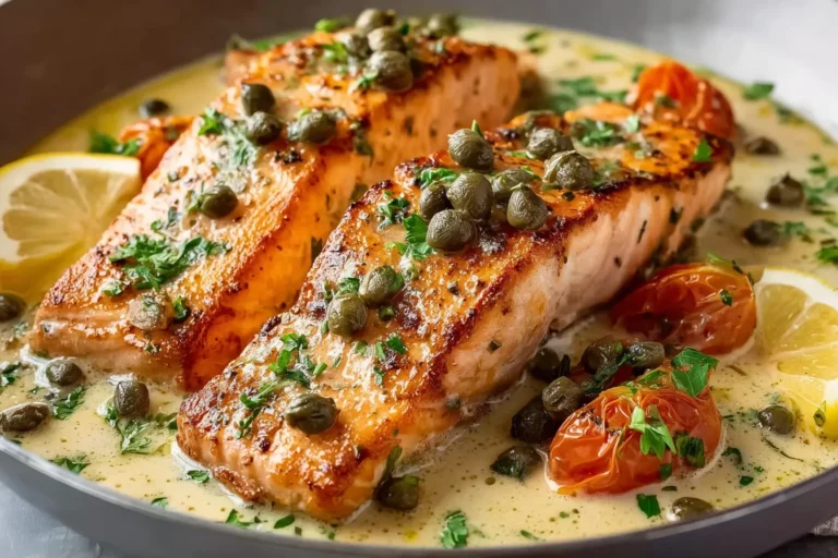 Creamy Salmon Piccata