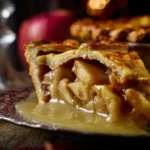 Decadent Toffee Apple Pie with Homemade Vanilla Custard