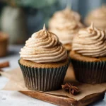 Dirty Chai Cupcakes with Brown Butter Frosting
