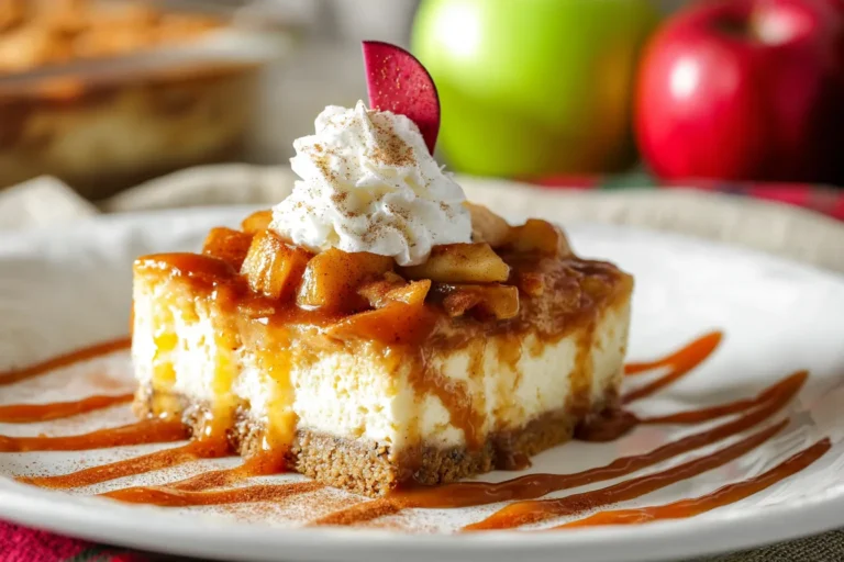 Easy Caramel Apple Cheesecake