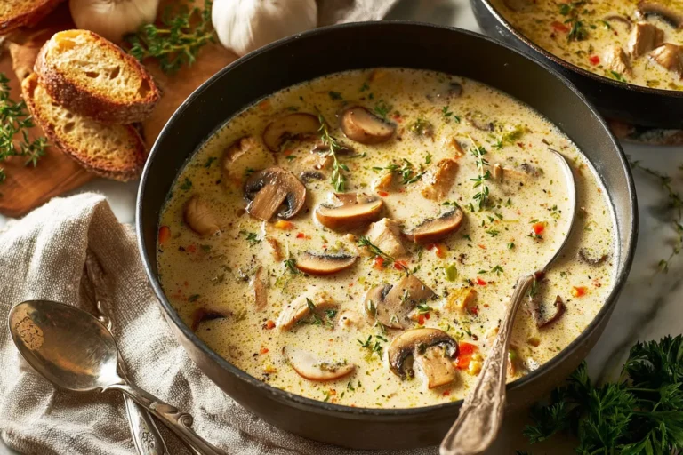 Easy Chicken and Mushroom Soup