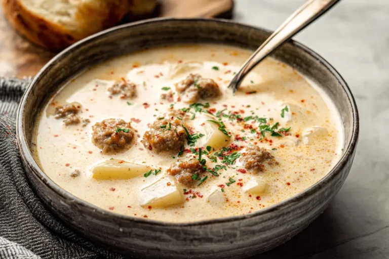 Easy Creamy Sausage Soup