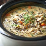 Easy Dump and Go Chicken Wild Rice Soup