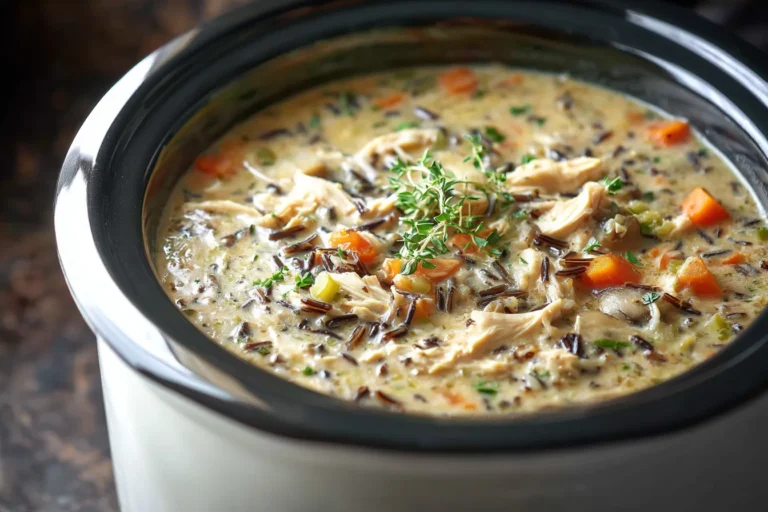 Easy Dump and Go Chicken Wild Rice Soup