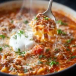 Easy One Pot Protein Lasagna Soup