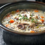 Easy Slow Cooker Chicken and Wild Rice Soup