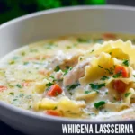 Easy White Chicken Lasagna Soup Recipe