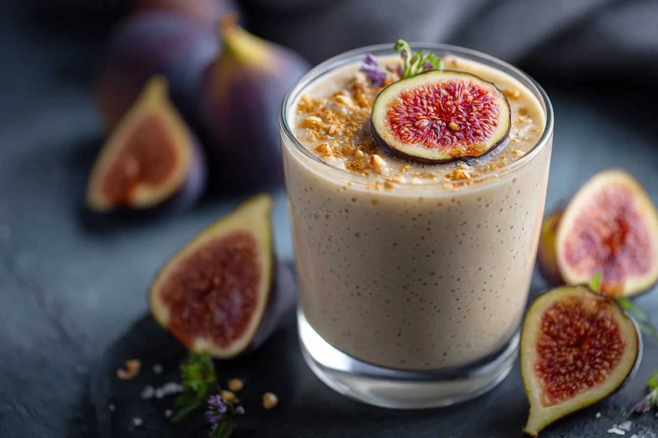 Fig & Almond Cream Smoothie