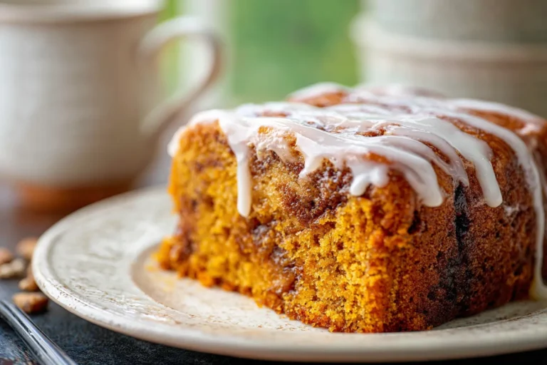 Homemade Pumpkin Honey Bun Cake